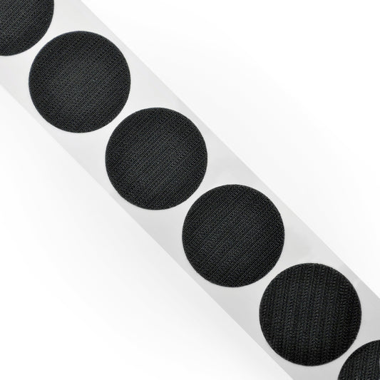 1-7/8" Black Hook Dot, 450 Dots Per Roll