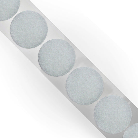 1-3/8" White Loop Dot, 600 Dots Per Roll