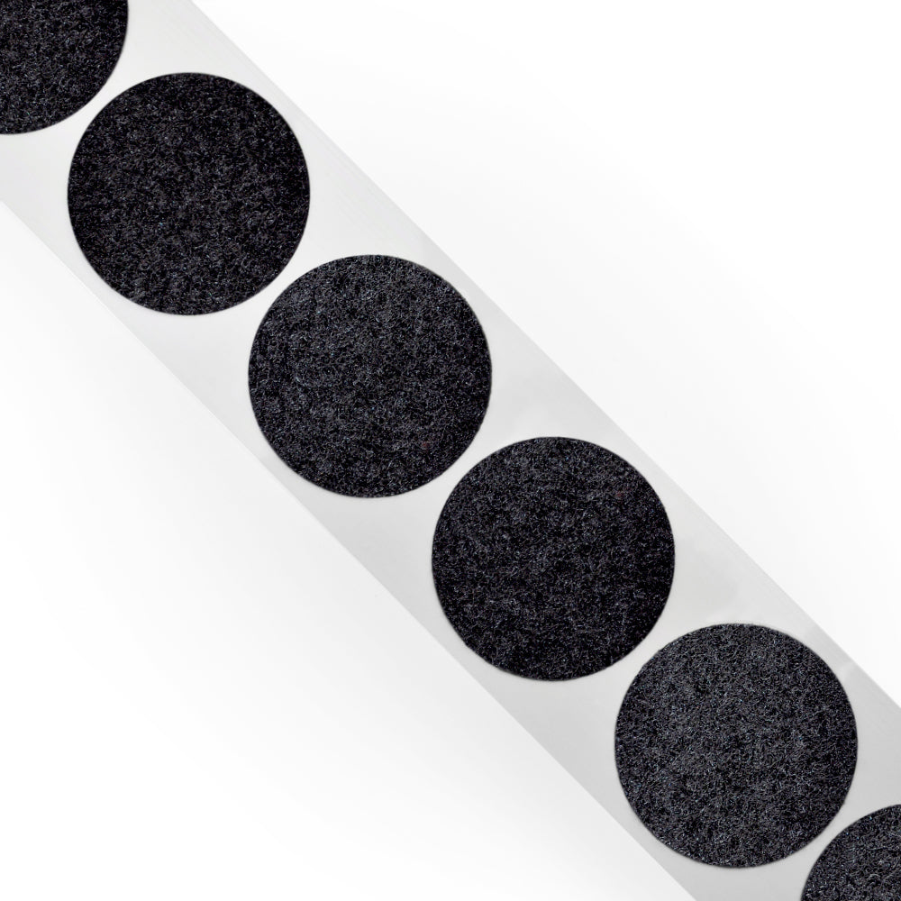 1-3/8" Black Loop Dot, 600 Dots Per Roll